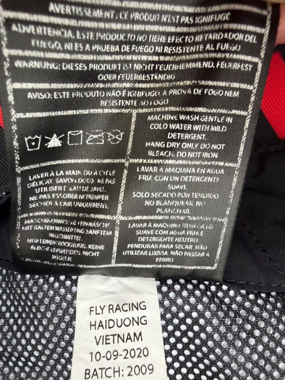 Fly Racing Pants Mens 30 Red Kinetic Wave Dirt bike Riding Gear MX Motocross - Picture 6 of 13